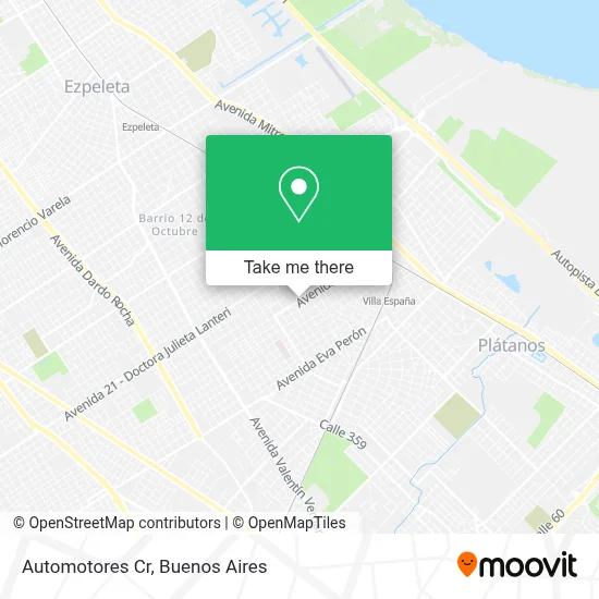 Automotores Cr map