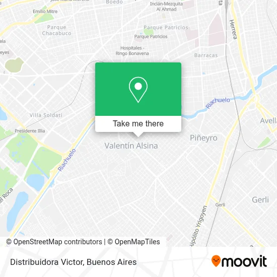 Distribuidora Victor map