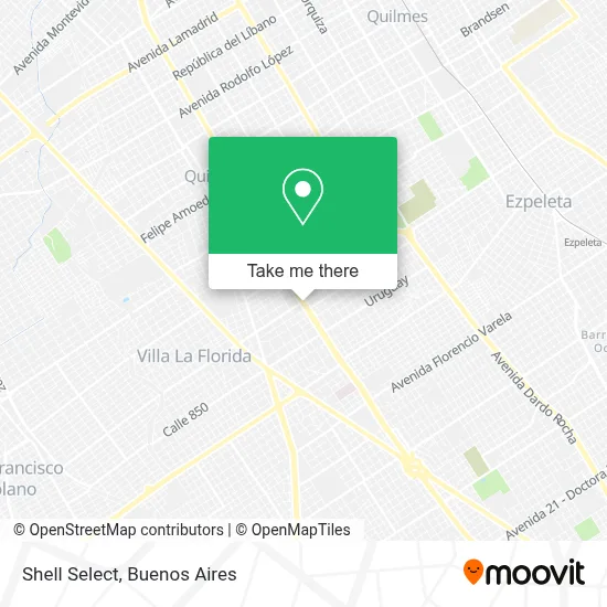 Shell Select map