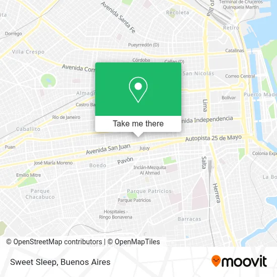 Sweet Sleep map