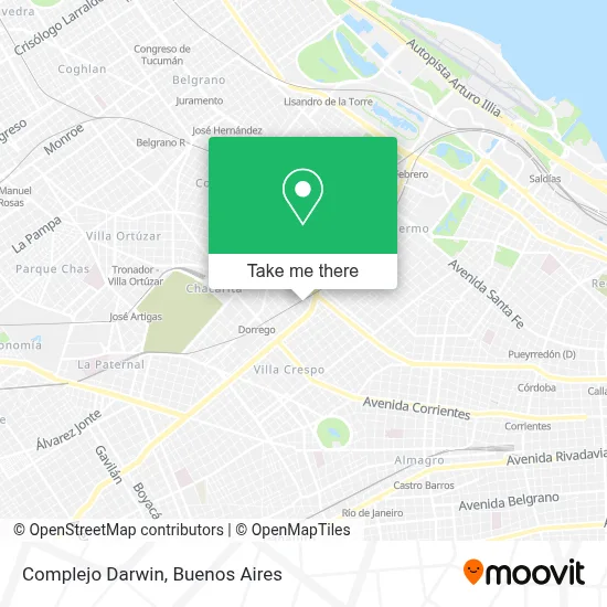Complejo Darwin map