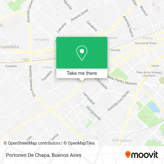 Portones De Chapa map