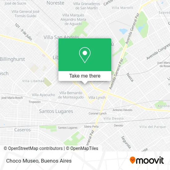 Choco Museo map