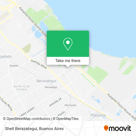 Shell Berazategui map