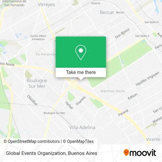 Global Events Organization map