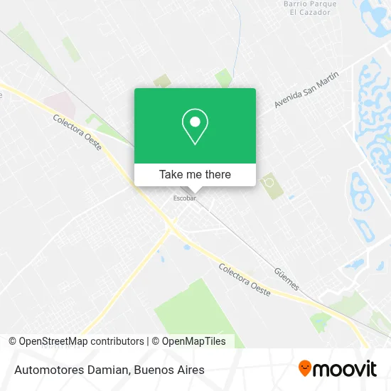 Automotores Damian map