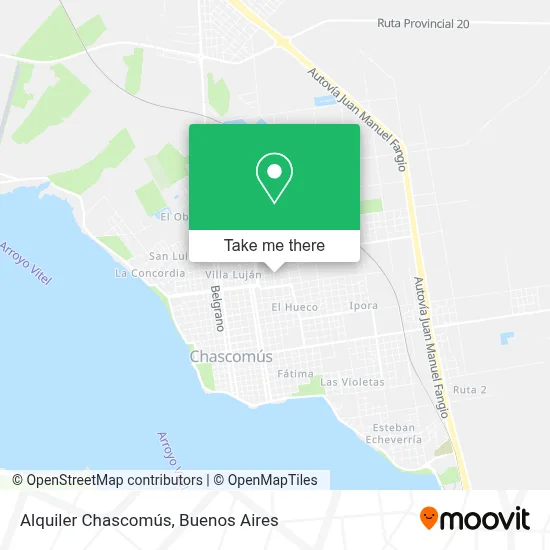 Alquiler Chascomús map