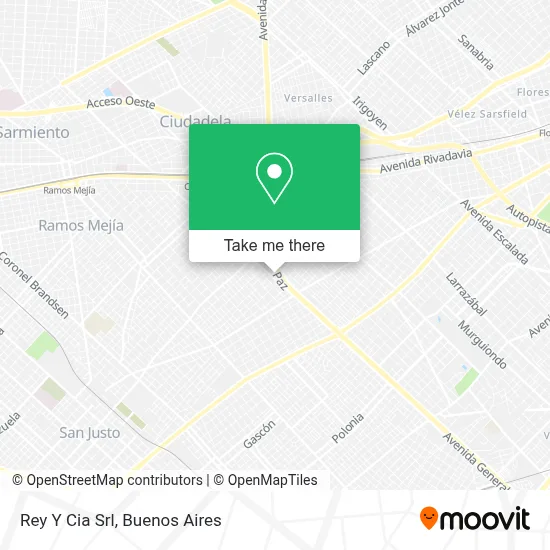 Rey Y Cia Srl map