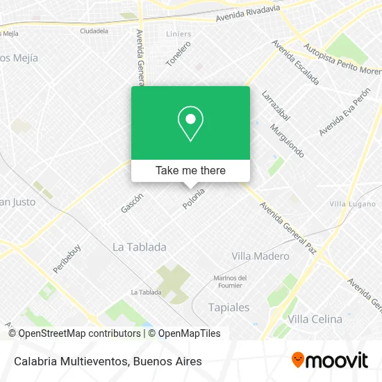 Calabria Multieventos map