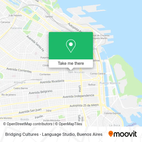 Bridging Cultures - Language Studio map
