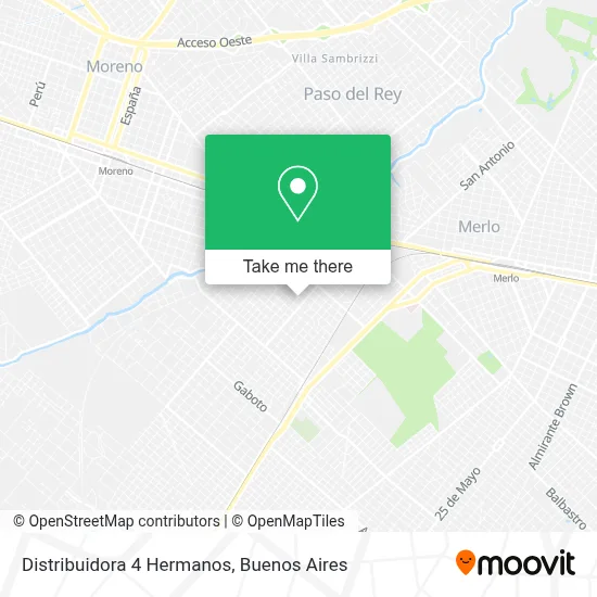 Distribuidora 4 Hermanos map