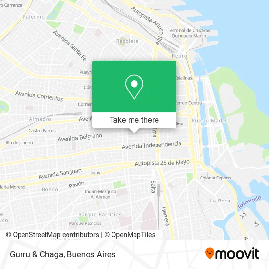 Gurru & Chaga map