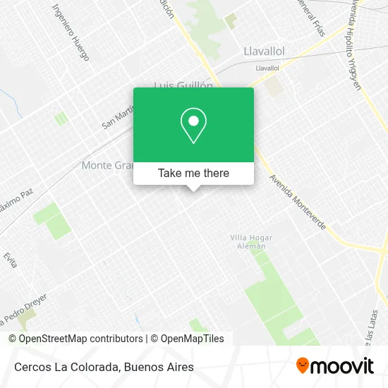 Cercos La Colorada map