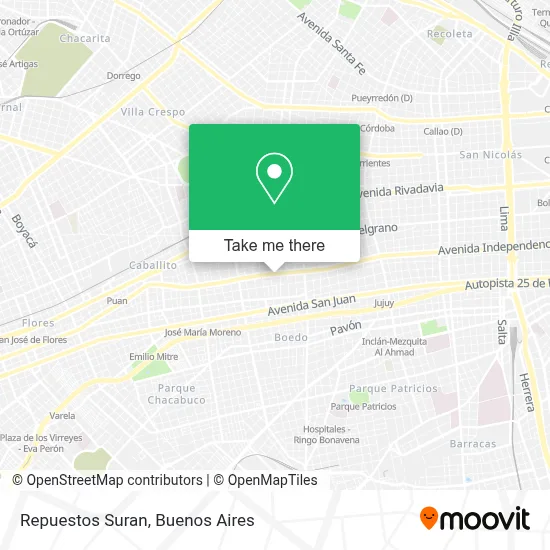 Repuestos Suran map