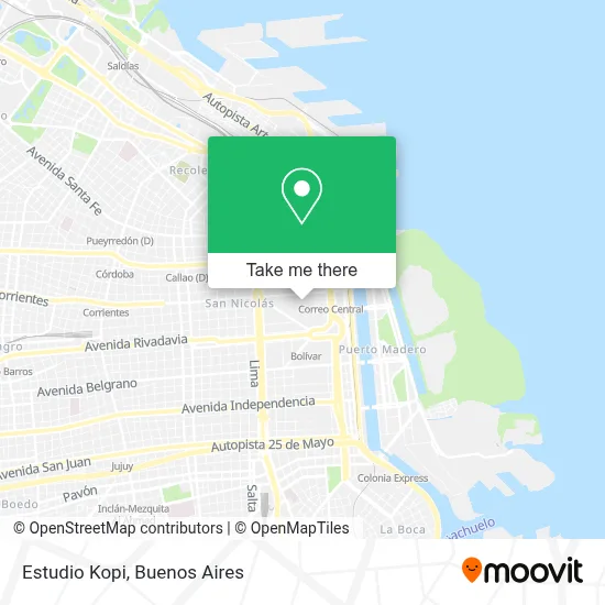 Estudio Kopi map