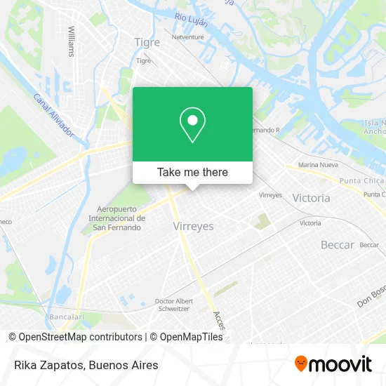 Rika Zapatos map