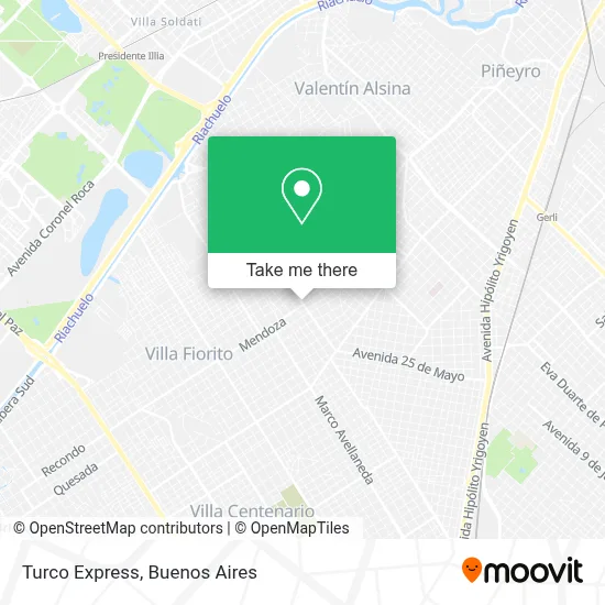 Turco Express map