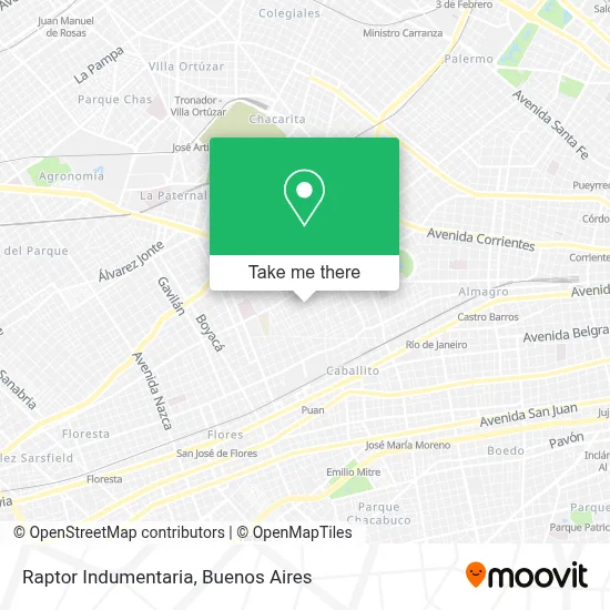 Raptor Indumentaria map