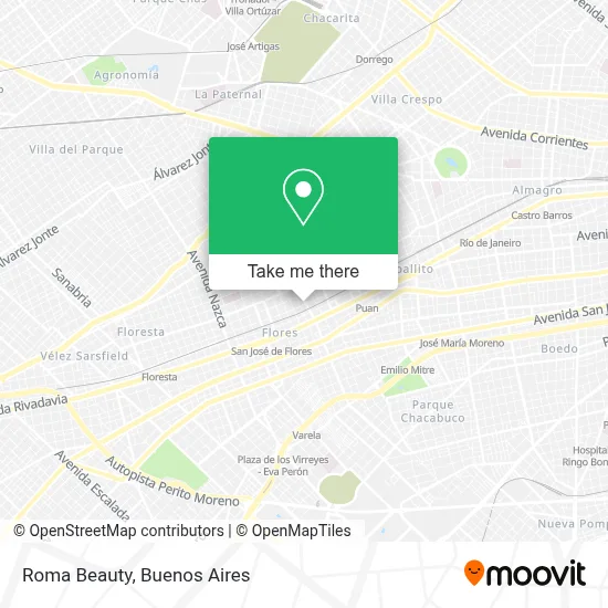 Roma Beauty map