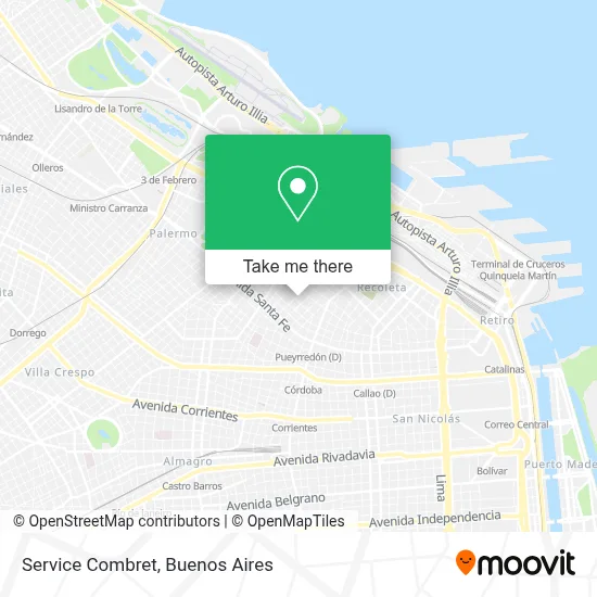 Service Combret map