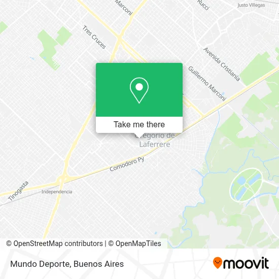 Mundo Deporte map