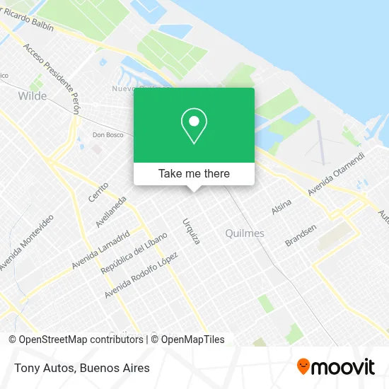 Tony Autos map