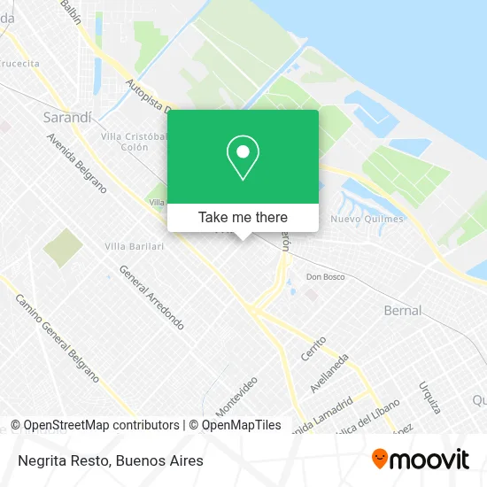 Negrita Resto map