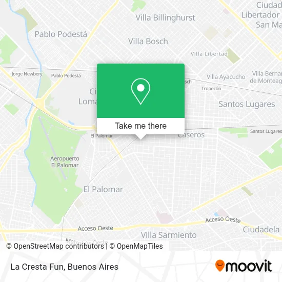 La Cresta Fun map