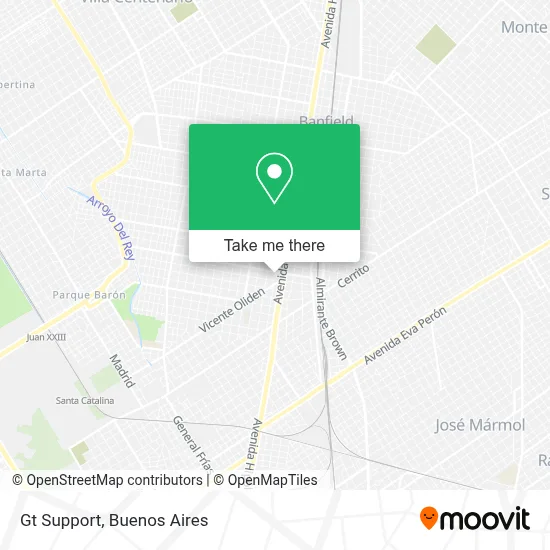 Gt Support map