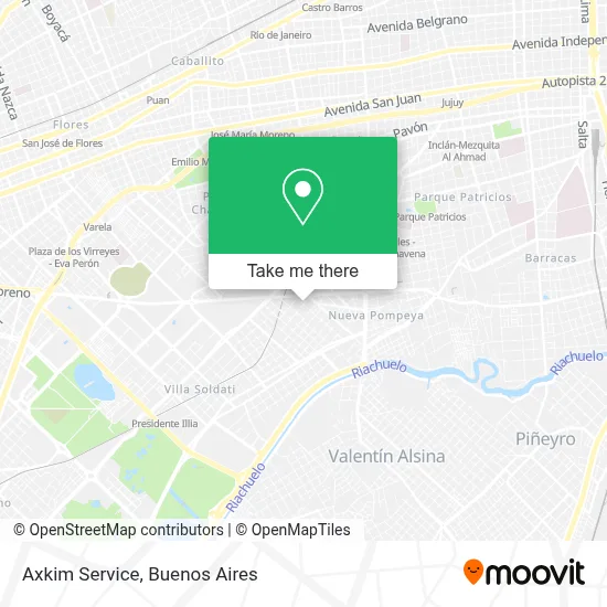 Axkim Service map