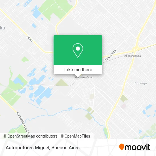 Automotores Miguel map