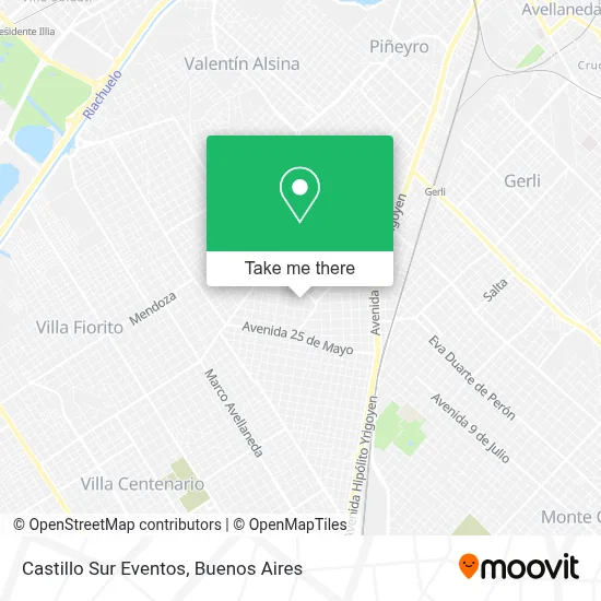 Castillo Sur Eventos map