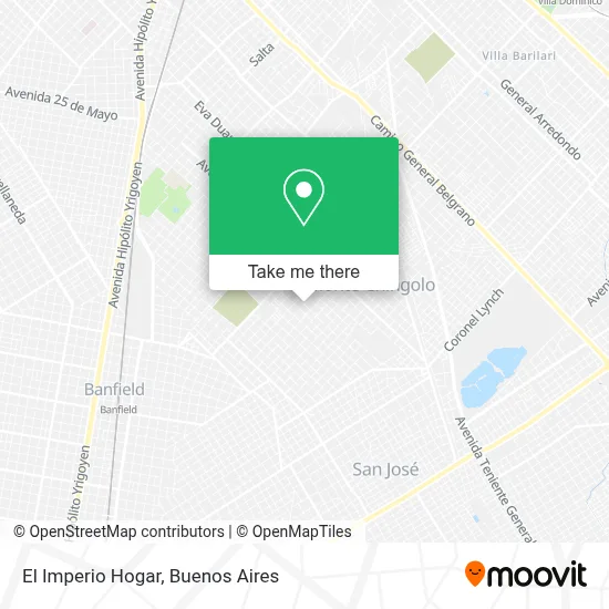 El Imperio Hogar map