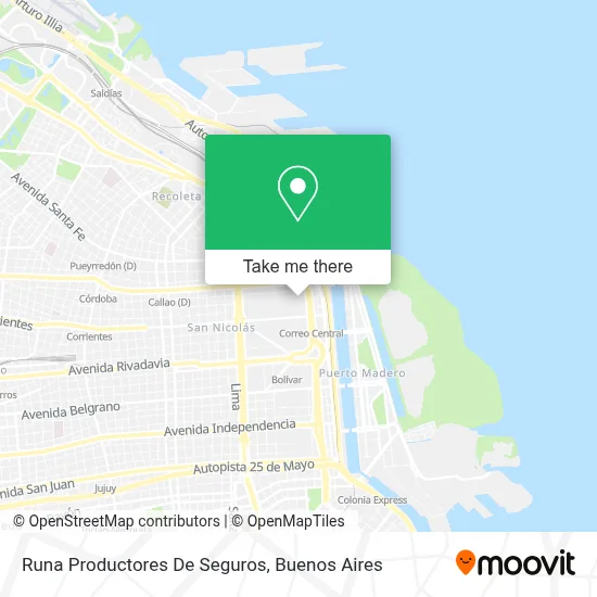 Runa Productores De Seguros map