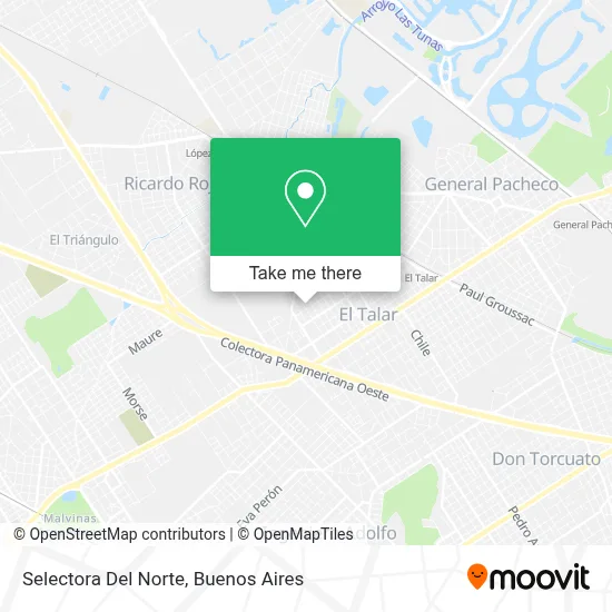 Selectora Del Norte map