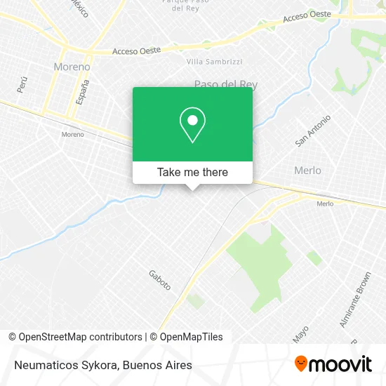 Neumaticos Sykora map