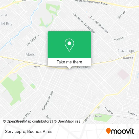 Servicepro map