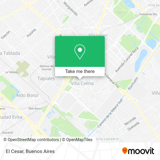 El Cesar map