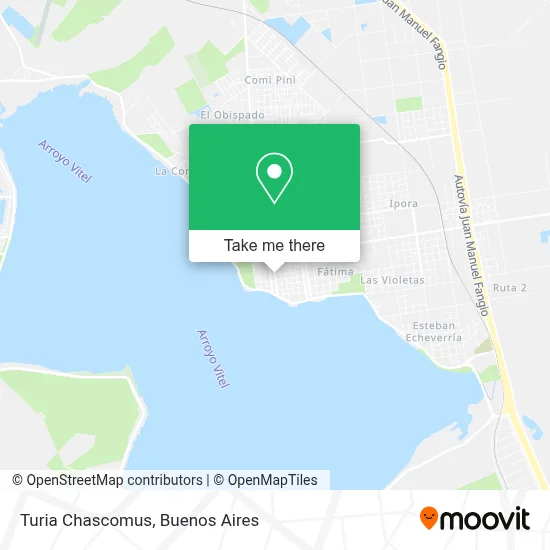 Turia Chascomus map