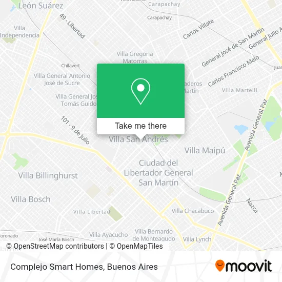 Complejo Smart Homes map