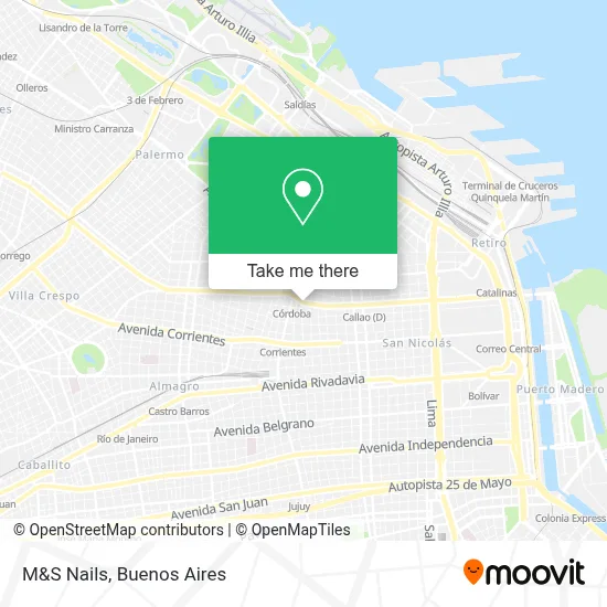 M&S Nails map