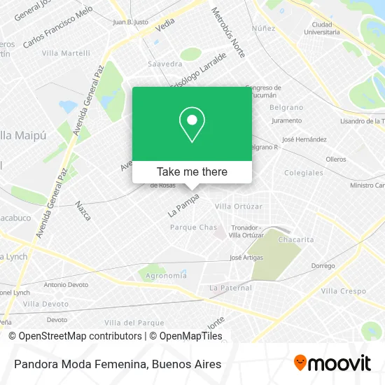 Pandora Moda Femenina map