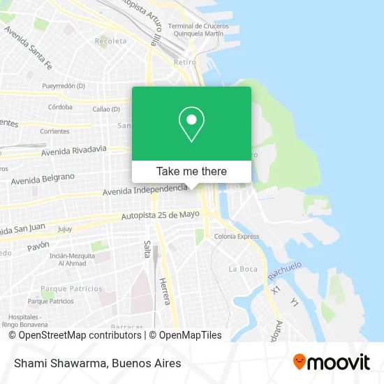 Shami Shawarma map