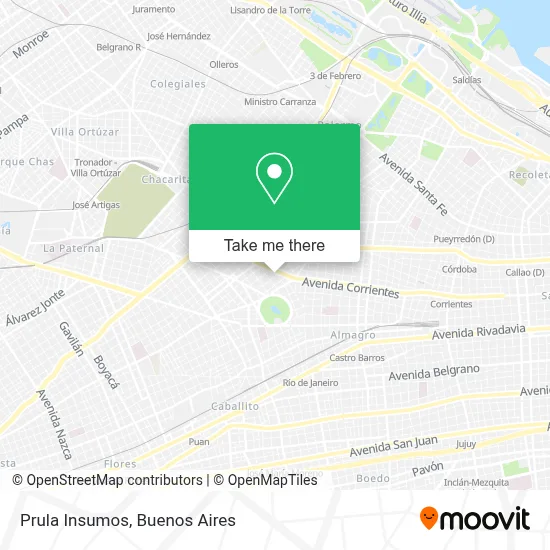 Prula Insumos map