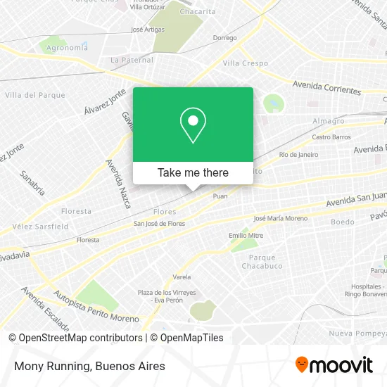 Mony Running map