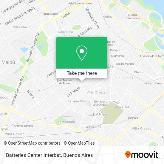 Batteries Center Interbat map