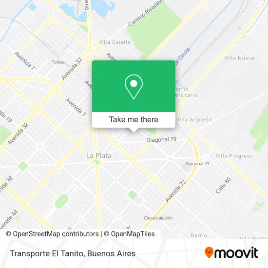 Transporte El Tanito map