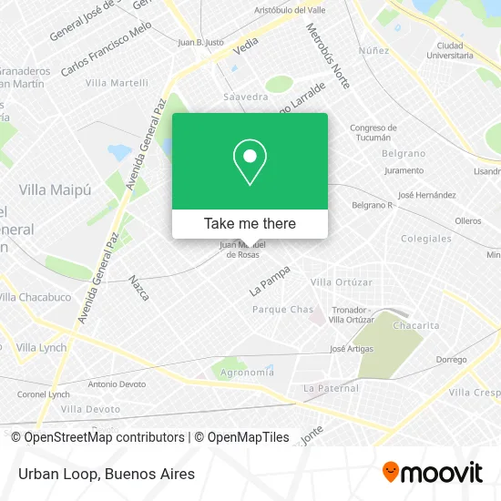 Urban Loop map