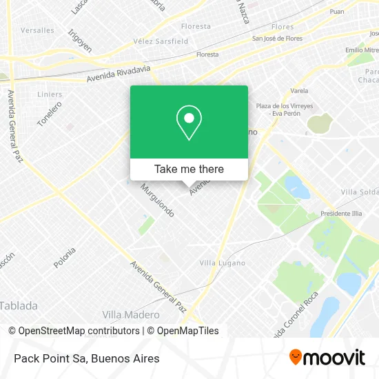 Pack Point Sa map