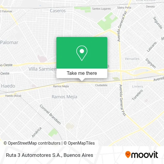 Ruta 3 Automotores S.A. map